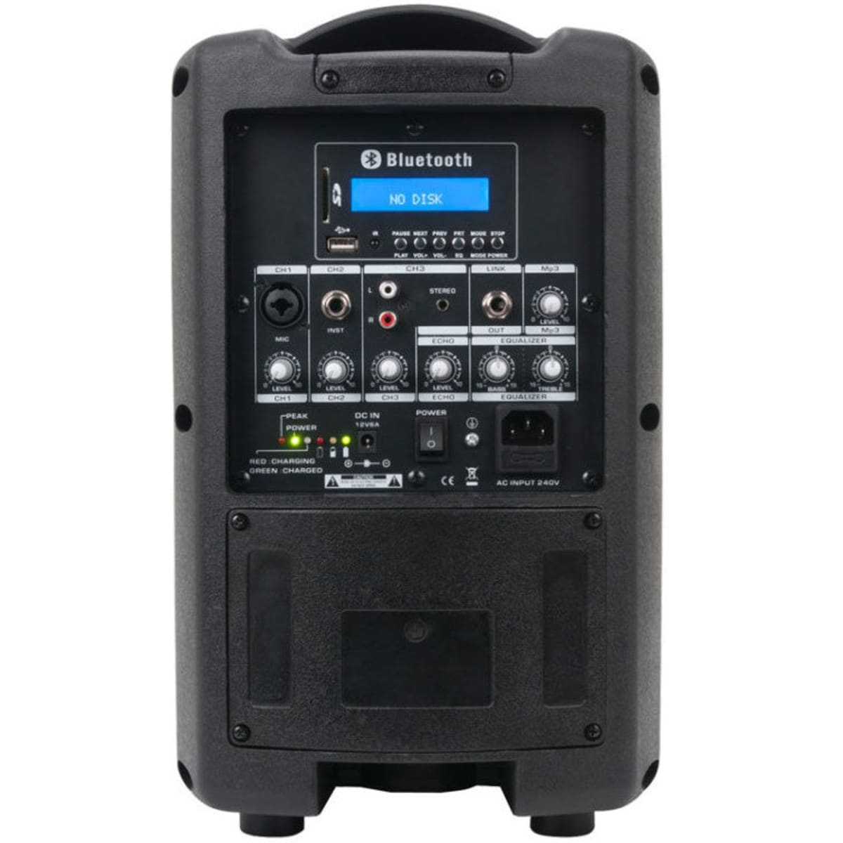 American Audio ELSGO8BT Rechargeable 8" 2Way Powered Speaker with